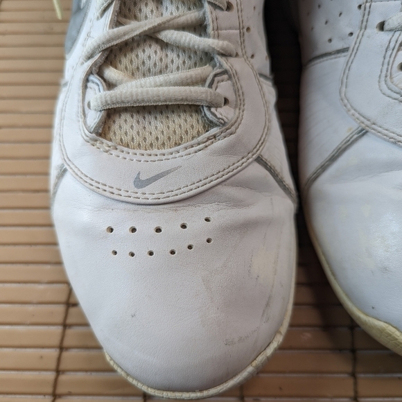 Nike Air Max Full Court Mens Basketball Shoes White/Metallic Silver 417792-103 S - Picture 7 of 9